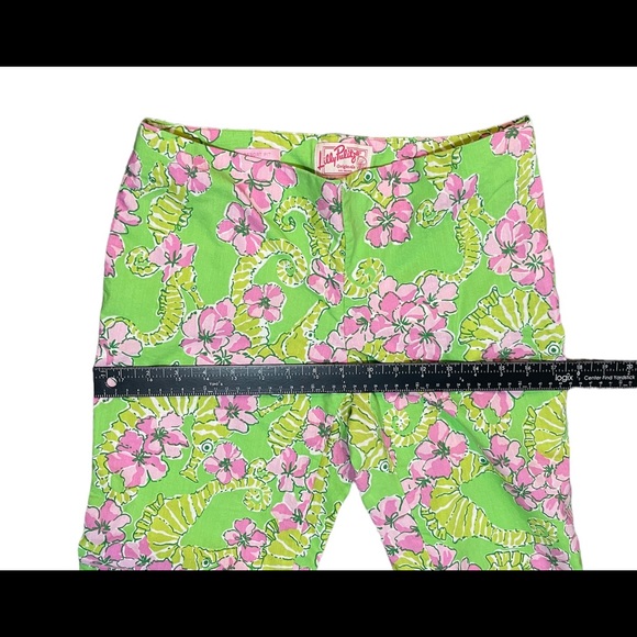 🎉 Lily Pulitzer Resort Fit Seahorse Vintage Carpi Pants Sz 4 - Picture 7 of 13